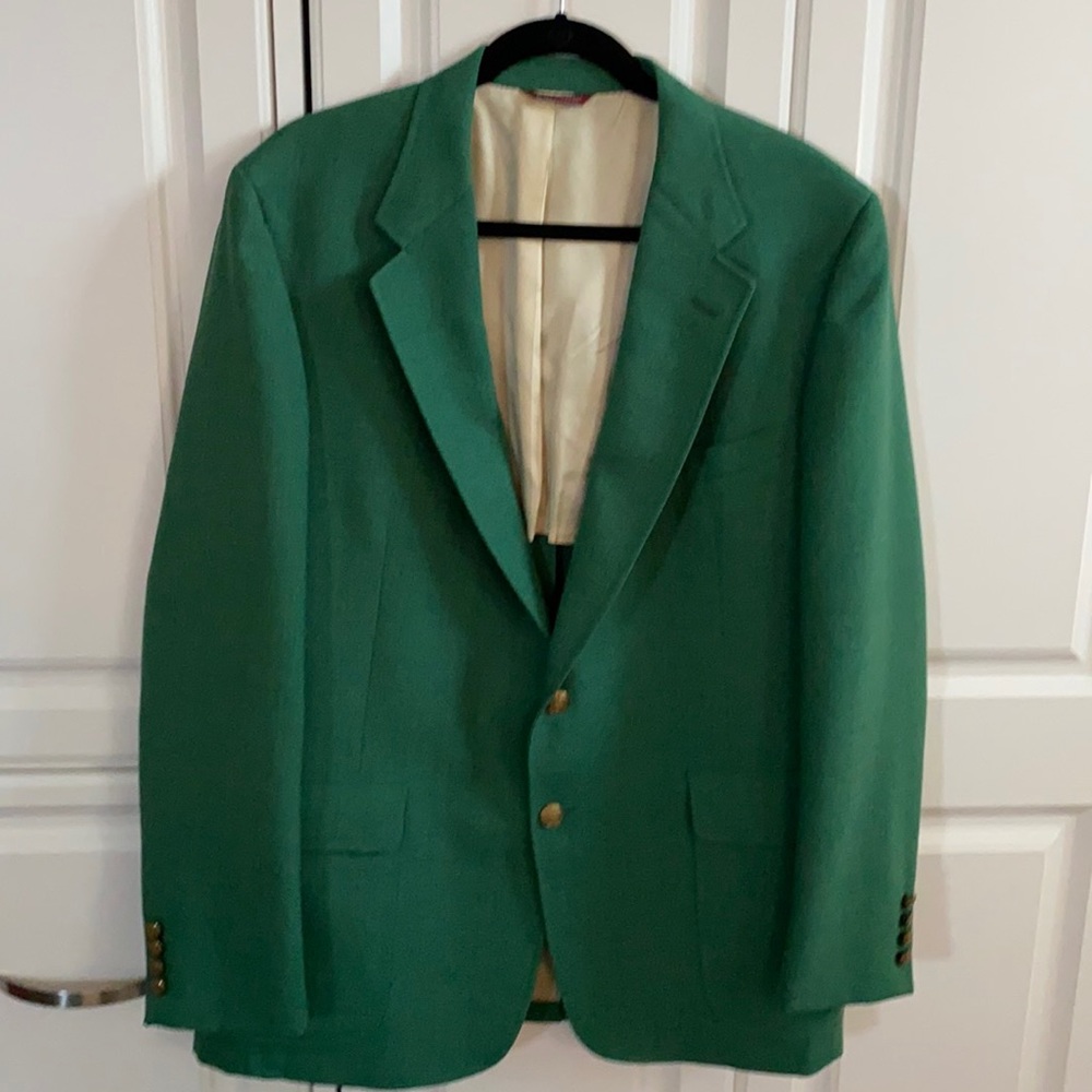 Cricketeer Wimbledon Men's Kelly Green Blazer EUC